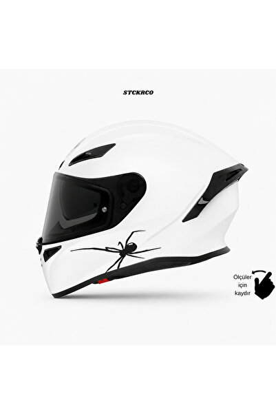 STCKRCO Örümcek Sticker | Spider Kask Stickerı | Kask & Grenaj Uyumlu Premium...