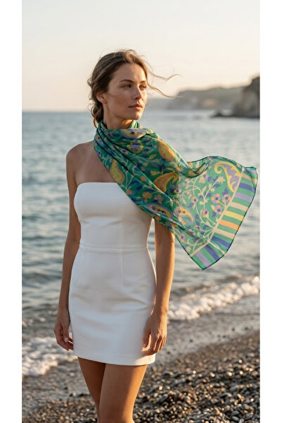 Dervişan İpekçilik %100 Saf Hatay İpeği Fular 50x180 cm