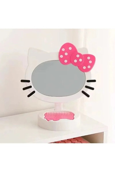 Ayna Ve Tarak Seti Hello Kitty Çocuk Aynası Masaüstü Ayna Makyaj Aynası