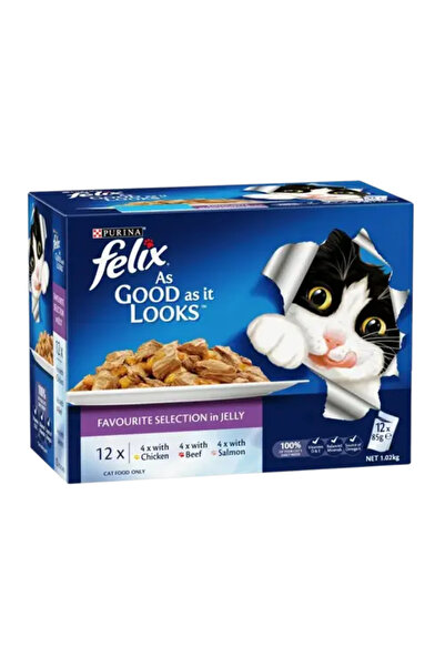Felix أكياس فافوريت سيليكشن في جيلي (12 × 85 جرام)