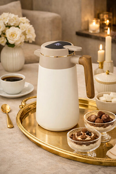 SHAHA ☕✨ ترمس فاكيوم ذكي 1.7 لتر بشاشة عرض لدرجة الحرارة | عزل حراري متطور يح...