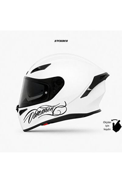 STCKRCO Obsession Yazı Sticker | Obsession Kask Stickerı | Kask & Grenaj Uyum...