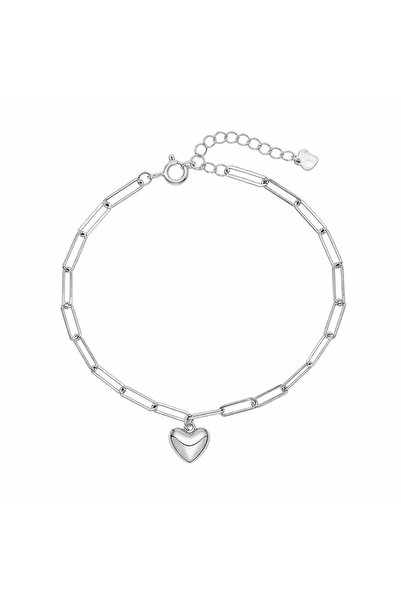 Bijuteria SORELLY Ασημένια αλυσίδα και βραχιόλι με καρδιά