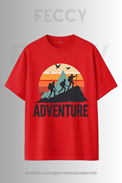 FECCY Tricou unisex supradimensionat cu imprimeu Hunter Theme Premium Adventu...