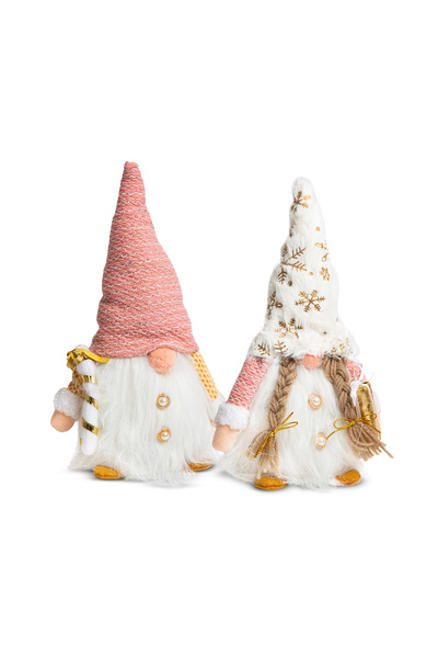 FAMİLY Decoratiune Craciun elf scandinav 28 cm, figurina textila, 2 modele