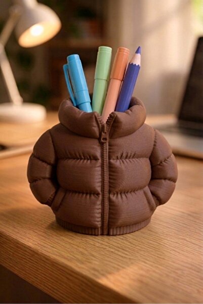 KOCSHOPP Puffy Mont Kalemlik – Modern Tasarım Dekoratif Kalem Tutucu