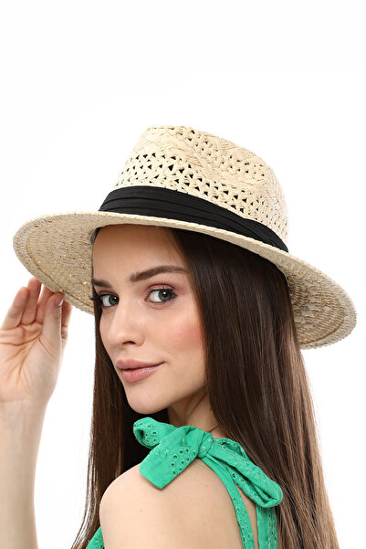 Adalua Panama Straw Hat – Unisex Hand-Knitted Breathable Summer Wide-Brimmed ...