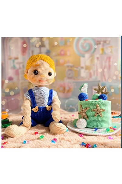el yapımı amigurumi bebek DOĞUM GÜNÜ ÇOCUĞU