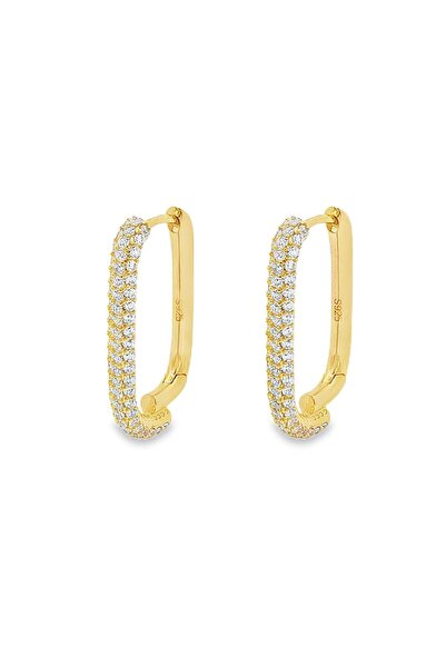 Bijuteria SORELLY Επιχρυσωμένα 14 καρατίων ασημένια 925 σκουλαρίκια κρίκοι hu...