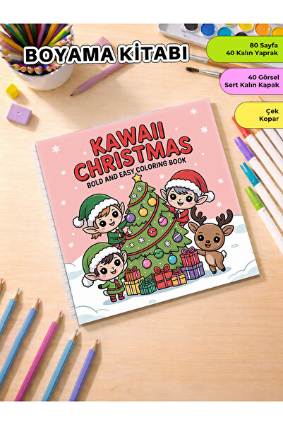 metafortoys Kawaii Christmas Boyama Kitabı – 21x20 cm I 40 Görsel I Çocuklar ...