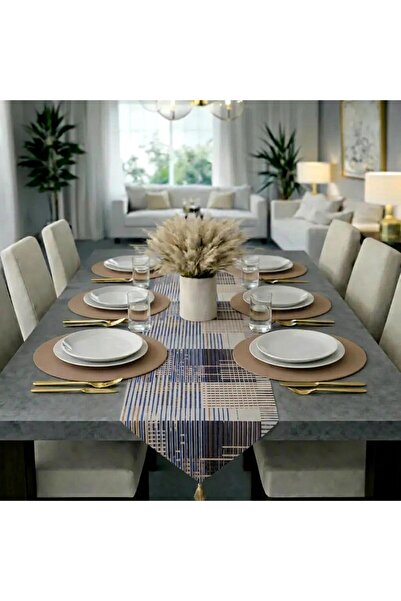 Econice American Service, New Season 6 Piece Wheat Color Supla and Runner Cov...