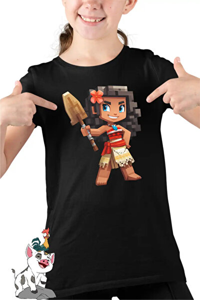 OEM Tricou Copii Fete Moana Vaiana Minecraft Roblox
