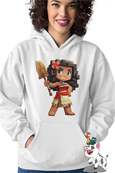 OEM Women's Hoodie Moana Vaiana Minecraft Roblox