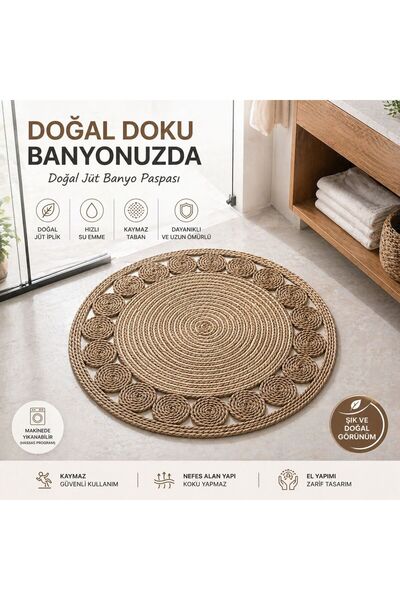 Molino Hasır Banyo Paspası 80 cm