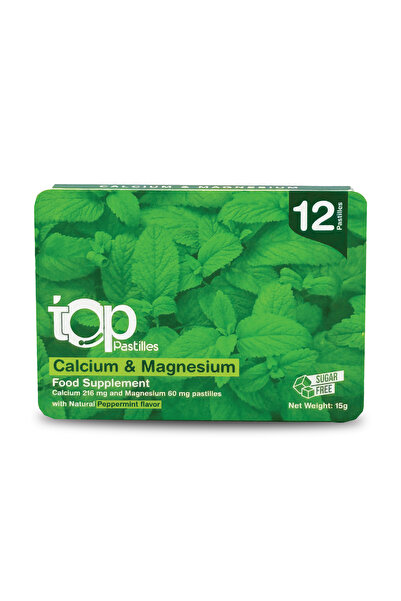 SuLinda Top Calcium and Magnesium Ca 216 mg Mg 60 mg Pastilles 72 Pcs