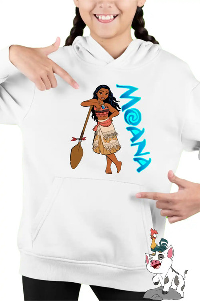 OEM Children's Sweatshirt for Girls Vaiana Moana Hawaii