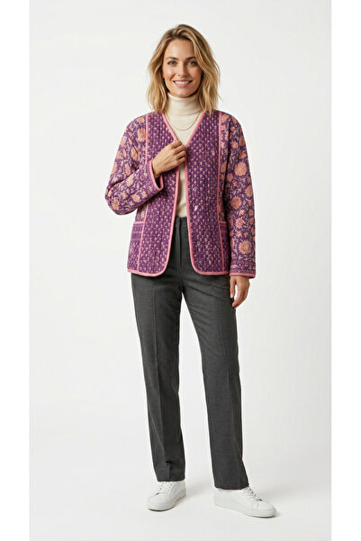 OEM Jacheta matlasata din bumbac imprimat manual