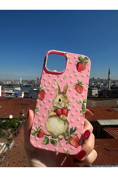 Mobildizayn Huawei P40 Lite Uyumlu Baskılı Pembe Renkli Telefon Kılıfı