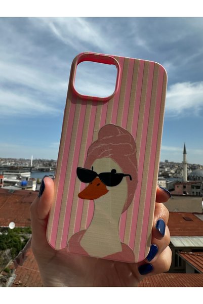Mobildizayn Samsung Galaxy A34 Uyumlu Baskılı Pembe Renkli Telefon Kılıfı K034