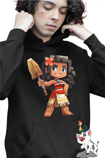 OEM Παιδικό Φούτερ με Κουκούλα για Αγόρια Μοάνα Βαϊάνα Μάινκραφτ Ρόμπλοξ