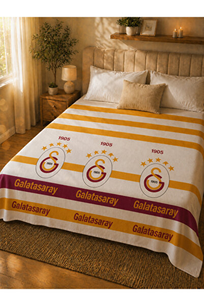 Galatasaray Αδειοδοτημένο μονό πικέ με λωρίδες – 70% βαμβάκι 30% πολυεστέρας ...