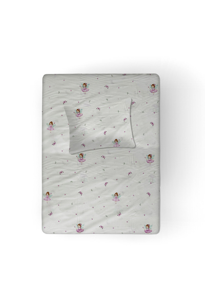 liefhome 100% Cotton Baby Elastic Sheet 70X130+20 + Baby Pillowcase 35X45