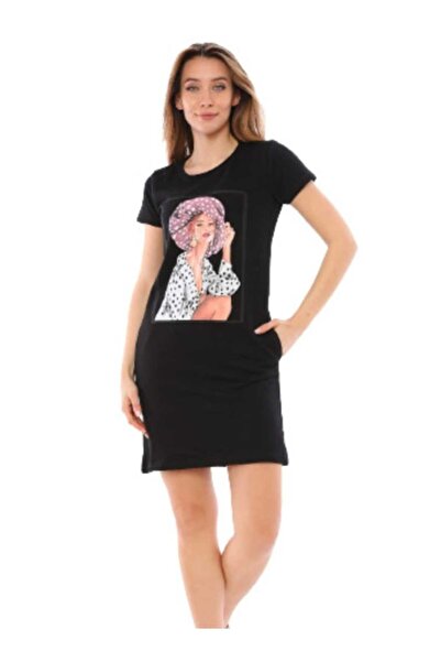 OEM Γυναικείο βρεφικό φόρεμα μαύρο