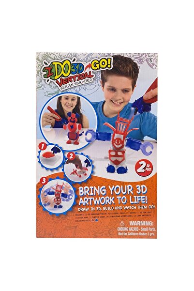 IDO 3D IGo Bring Your 3D Artwork To Life, 2 Color Change Vertical Pens, Drawi...