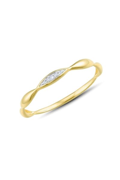 Bijuteria SORELLY Δαχτυλίδι από χρυσό 14 καρατίων με διαμάντια 0.010 καρατίων...