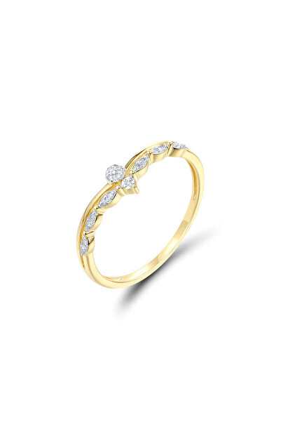 Bijuteria SORELLY Δαχτυλίδι από χρυσό 14 καρατίων με διαμάντια 0.045 καρατίων...