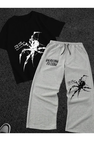 macklin Unisex Γυναικεία και Ανδρικά Μπλουζάκια Oversize με στάμπα αράχνης κα...