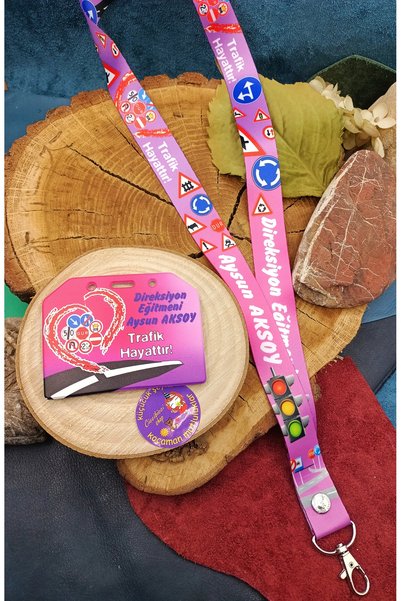 CİCCİBİCCİSHOP KİŞİYE ÖZEL TRAFİK-EĞİTMEN BOYUN ASKI İPİ ve KART TUTUCU
