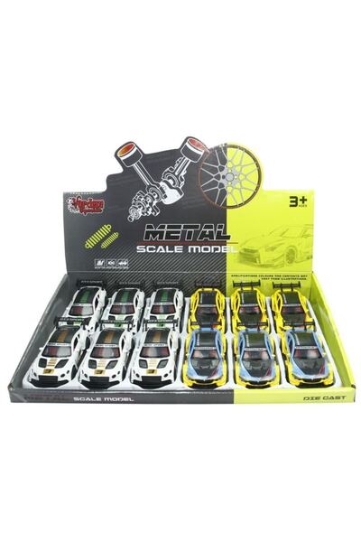 Genel Markalar 3672C - Ç/B SPOR ARABA METAL 1:36 12Lİ (Lisinya)