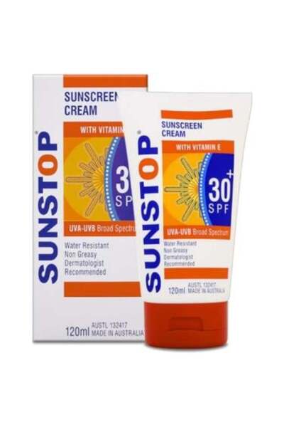 Sunstop كريم واقي شمس SPF30 بفيتامين E من صن ستوب - 120 مل