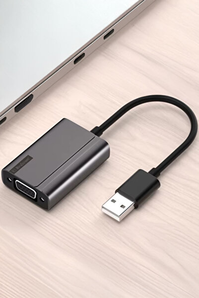 ThenTech Harici Ekran Kartı USB to VGA Dönüştürücü Adaptör Masaüstü Laptop Mo...