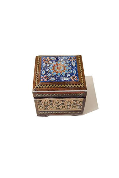 ebrişem İran El İşlemesi Hatem Mücevher Kutusu - 6 x 6 cm