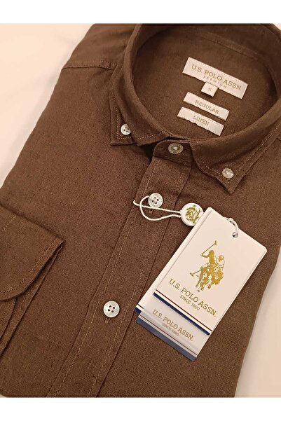 U.S. Polo Assn. U.S. POLO ASSN ΑΝΔΡΙΚΟ ΠΟΥΚΑΜΙΣΟ ΠΡΕΜΙΟΥΜ ΑΠΟ ΛΙΝΟΥ ΥΦΑΣΜΑ ΚΑ...
