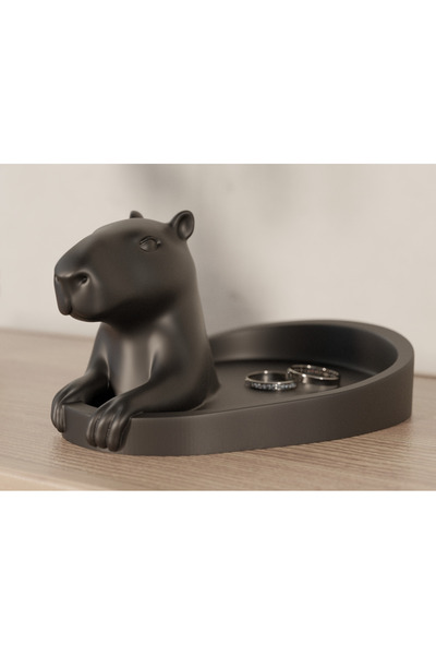 KOÇER AWM Custom Design Capybara Themed Jewelry Tray Cute Animal Decoration f...