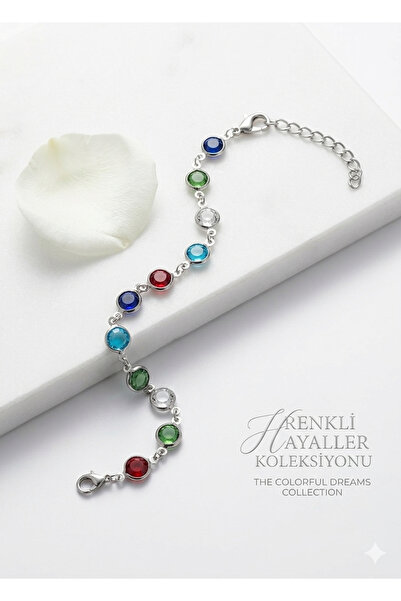 karma bujiteri Bracelet with Metallic Colored Stone Made Design