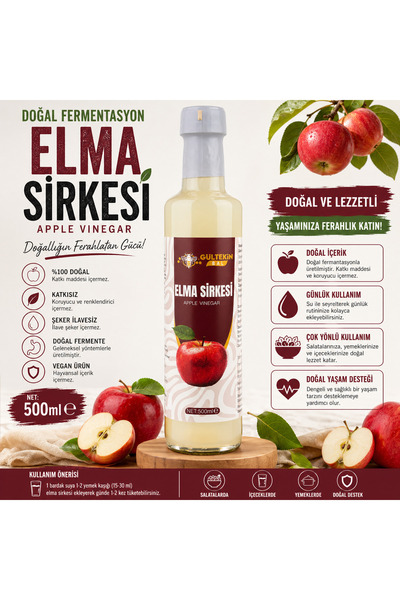 Elma sirkesi 500 ml