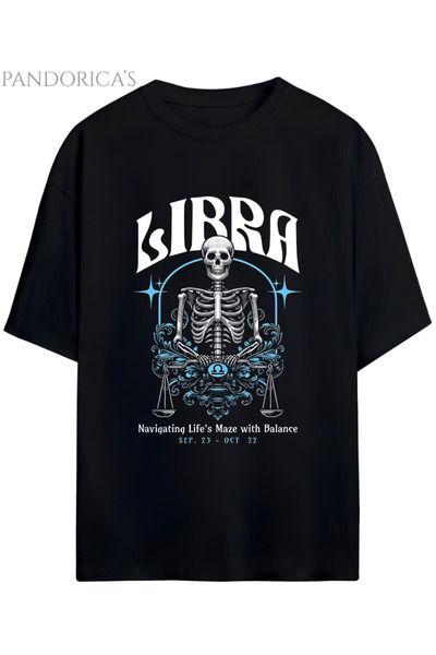 Grafftee Clothing Σειρά Gothic Zodiac Design με το Ζώδιο της Ζυγοστάσεως, Βαμ...