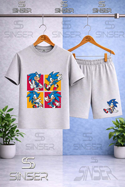 SS SİNSER Παιδικό μπλουζάκι με στάμπα SNIC 4KARE PHOTO ICINDE με λαιμόκοψη πο...