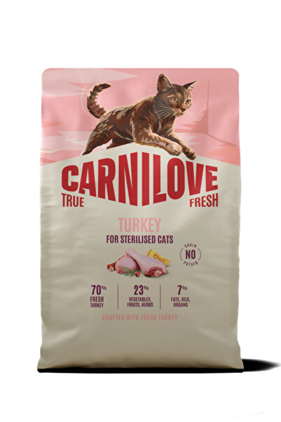Carnilove TRUE FRESH Tahılsız Kısırlaştırılmış Yetişkin Kediler İçin Hindili ...