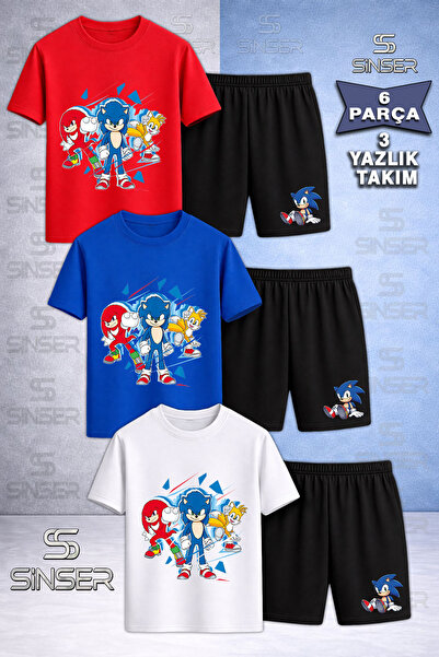 SS SİNSER Παιδικό SNIC 3LU ΚΟΜΜΕΝΟ ΒΑΜΒΑΚΕΡΟ Σετ με στάμπα και λαιμόκοψη 3L -...