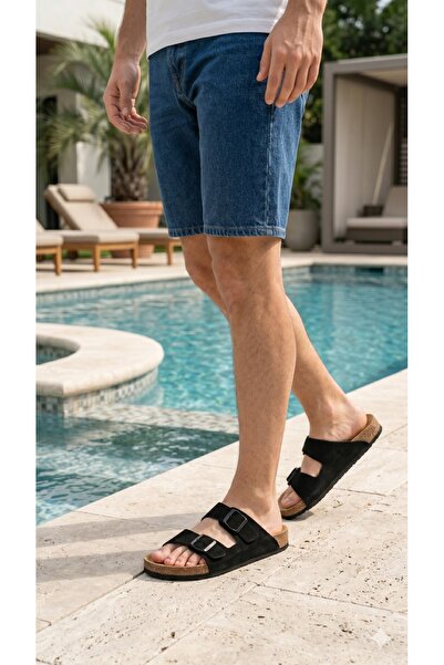 SEZ AYAKKABI Μαλακό δερμάτινο ορθοπεδικό και ελαφρύ πέλμα με διπλή πόρπη, ρυθ...