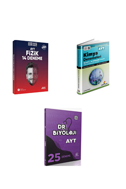 Aydın Yayınları 2026 ayt özcan aykın fizik aydın ayt kimya ve dr biyoloji bra...