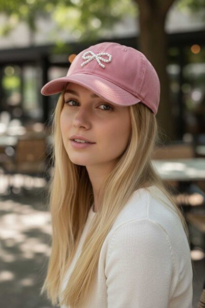 Aware Time Γυναικείο καπέλο τζιν πολυτελείας με πέρλες που πλένεται