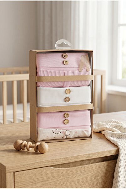hobbe baby Baby Kids Single Bottom 3-Piece Set 100% Cotton 0-3 Months
