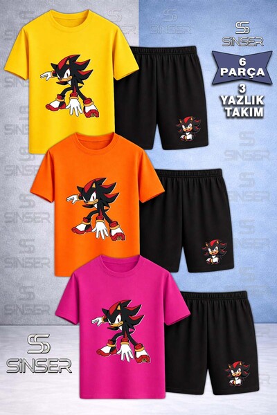 SS SİNSER تي شيرت للأطفال من SNIC BLACK ONE EGILEN مطبوع برقبة دائرية مكون من...