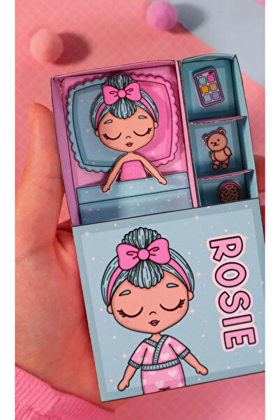 FARCY Kes-Yapıştır-Oyna Bebek Rosie Giydirme Oyunu